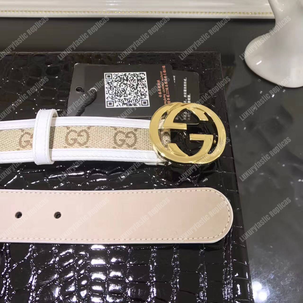 G*u*i interlocking g buckle belt