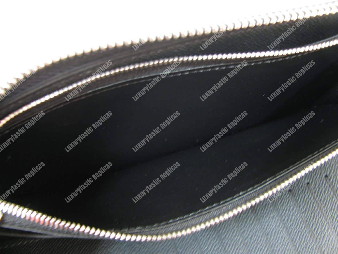 LV League Zippy Long Wallet Vertical Damier Graphite 2017