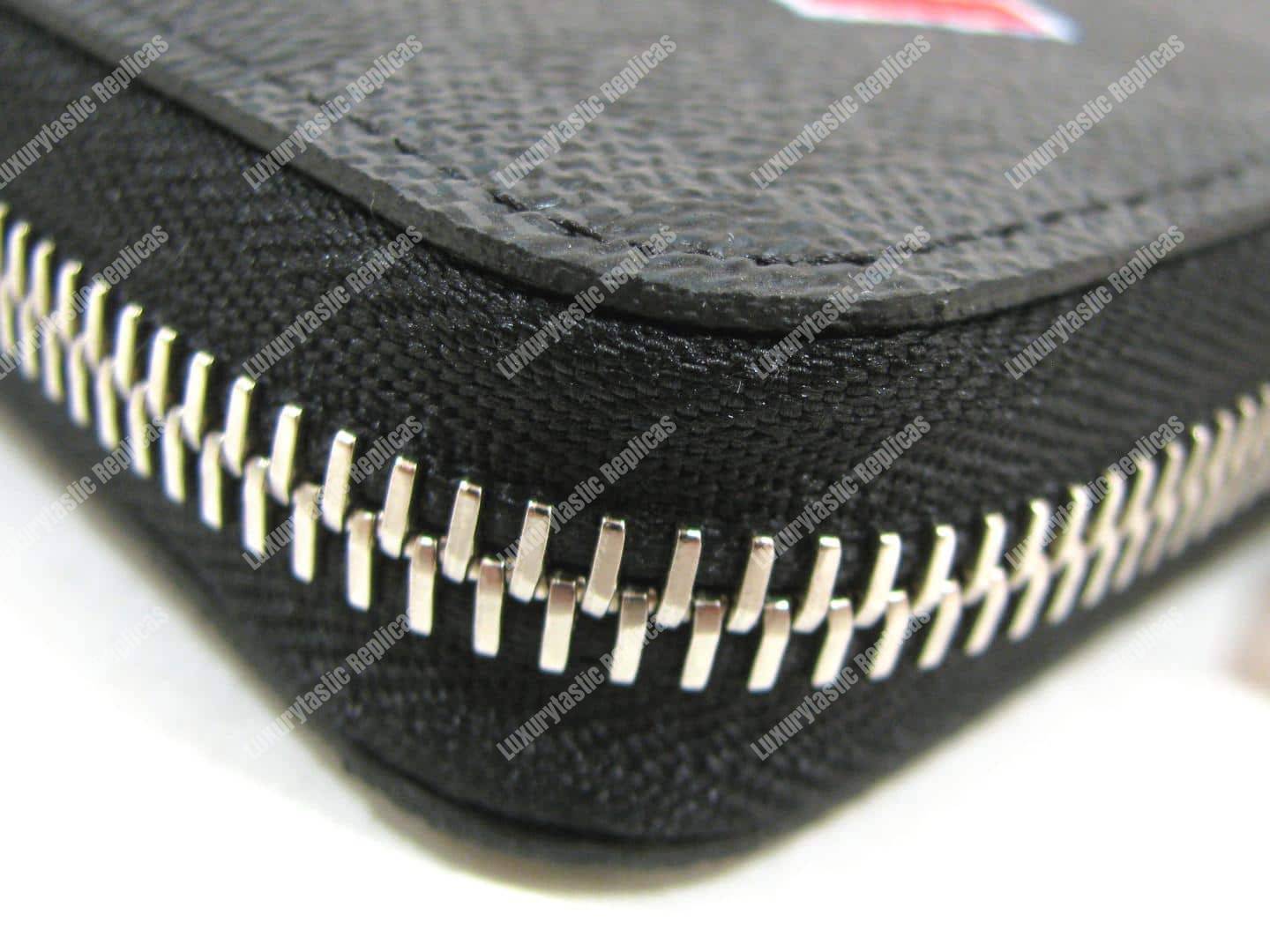 LV League Zippy Long Wallet Vertical Damier Graphite 2017
