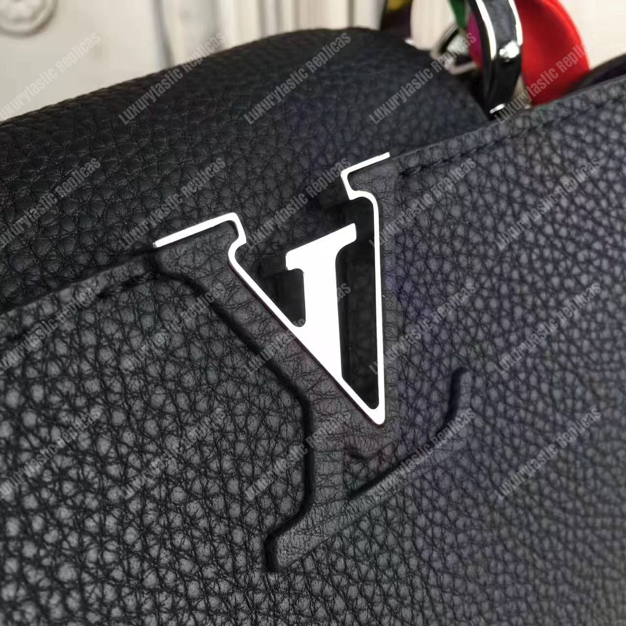 LV Capucines PM Python