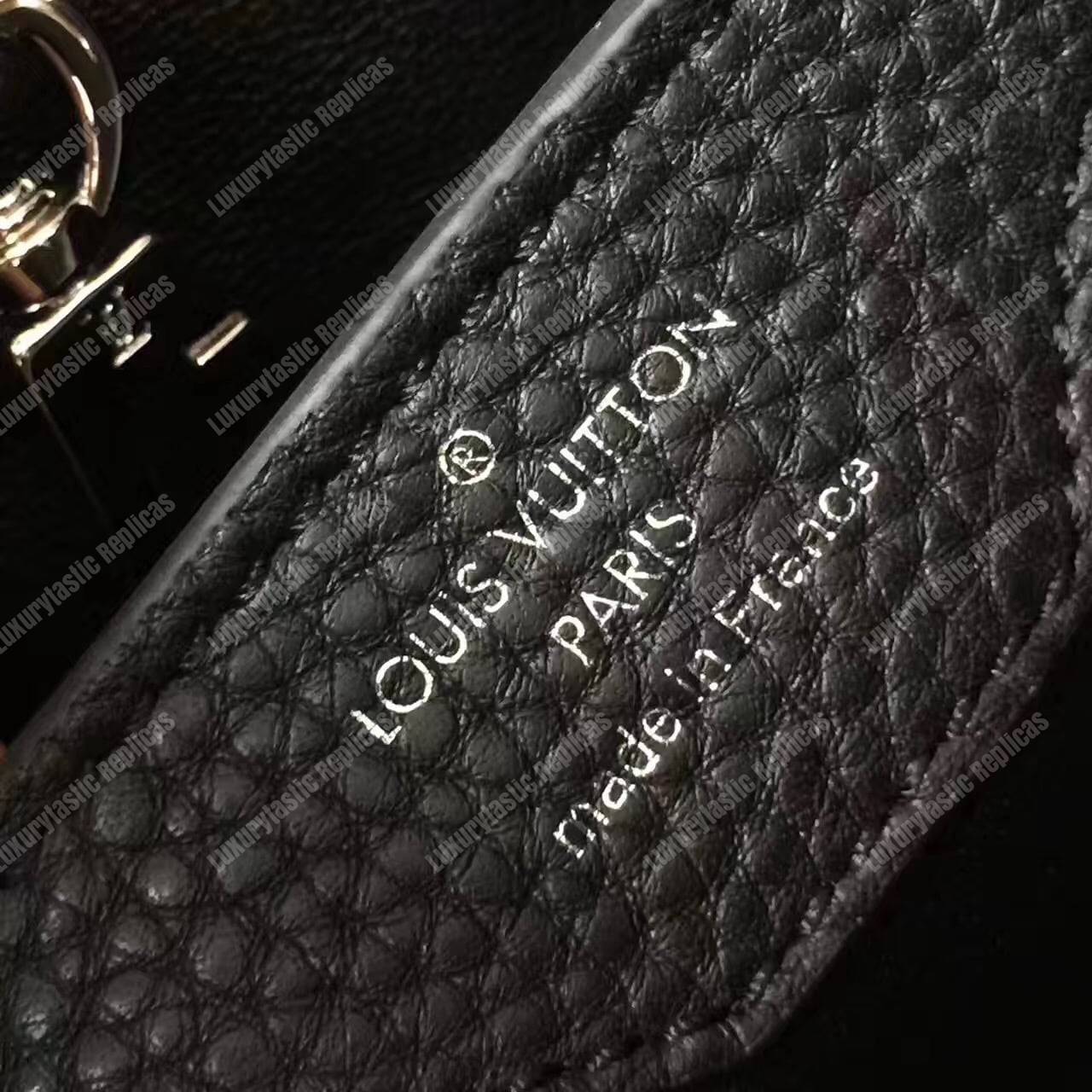 LV Capucines PM Python