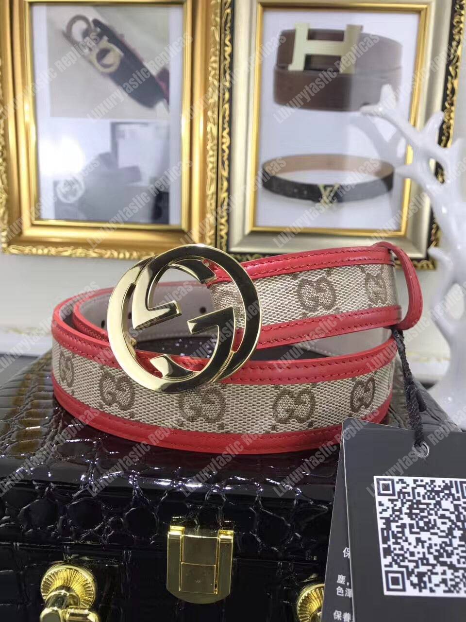 G*u*i interlocking g buckle belt