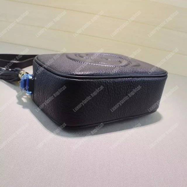 G*u*i soho small leather disco bag black