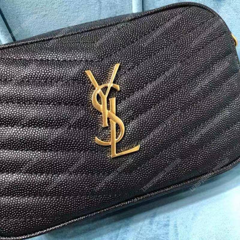 Saint Laurent Lou Camera Bag Matelasse Leather Black