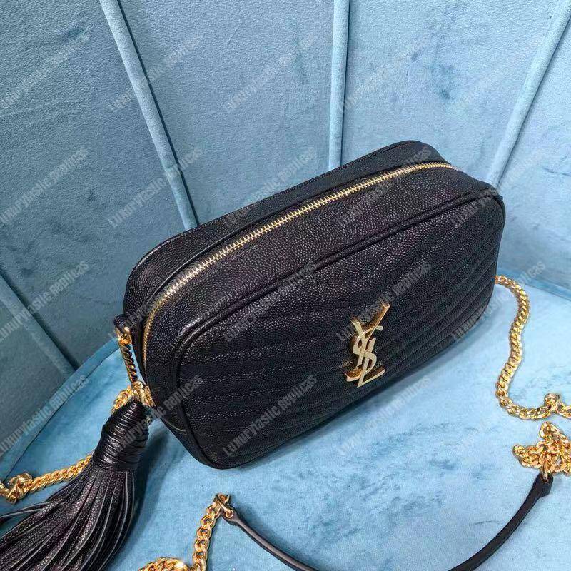 Saint Laurent Lou Camera Bag Matelasse Leather Black