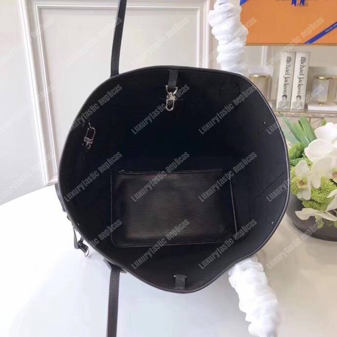 LV Neverfull MM Epi Leather Black