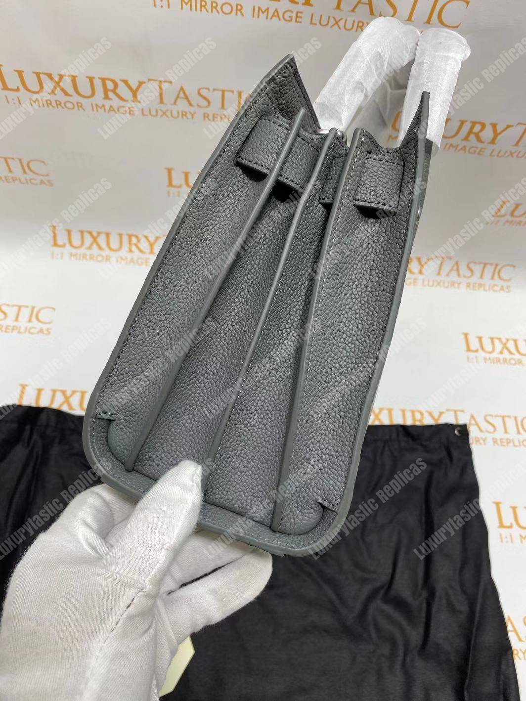 Saint Laurent Sac De Jour Baby Grained Leather Grey