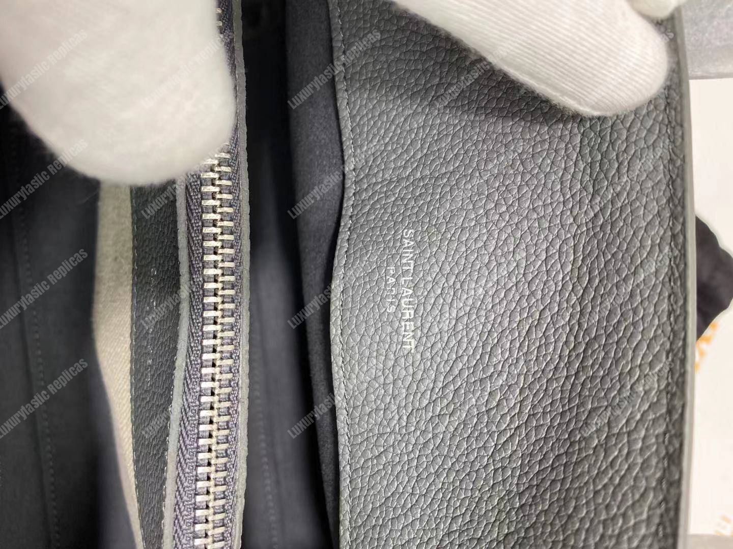 Saint Laurent Sac De Jour Baby Grained Leather Grey