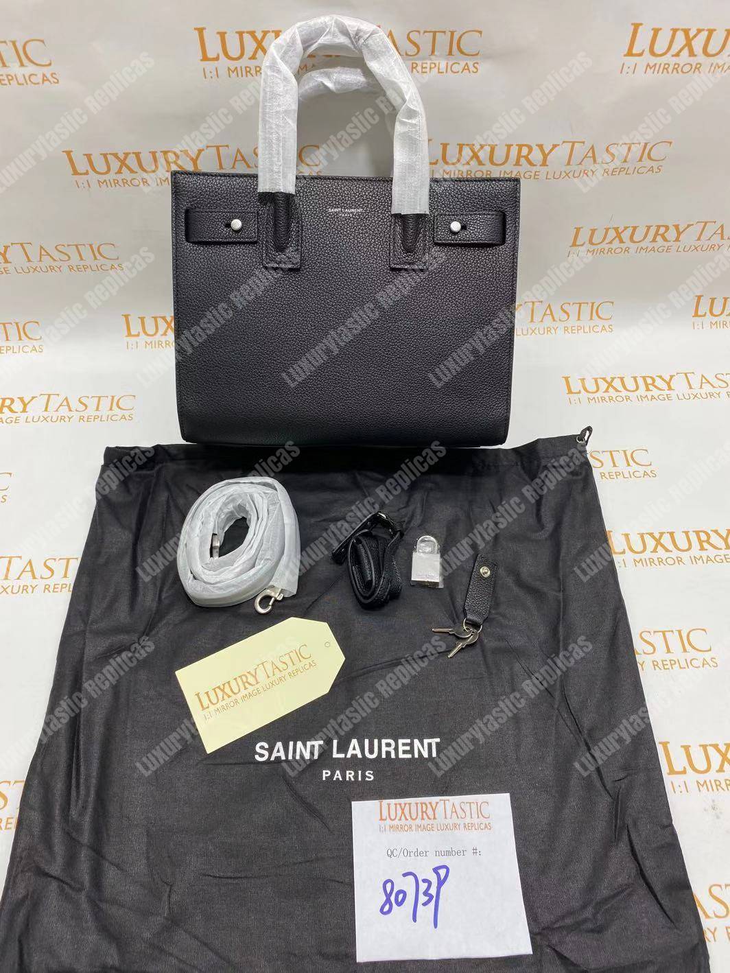 Saint Laurent Sac De Jour Baby Grained Leather Black