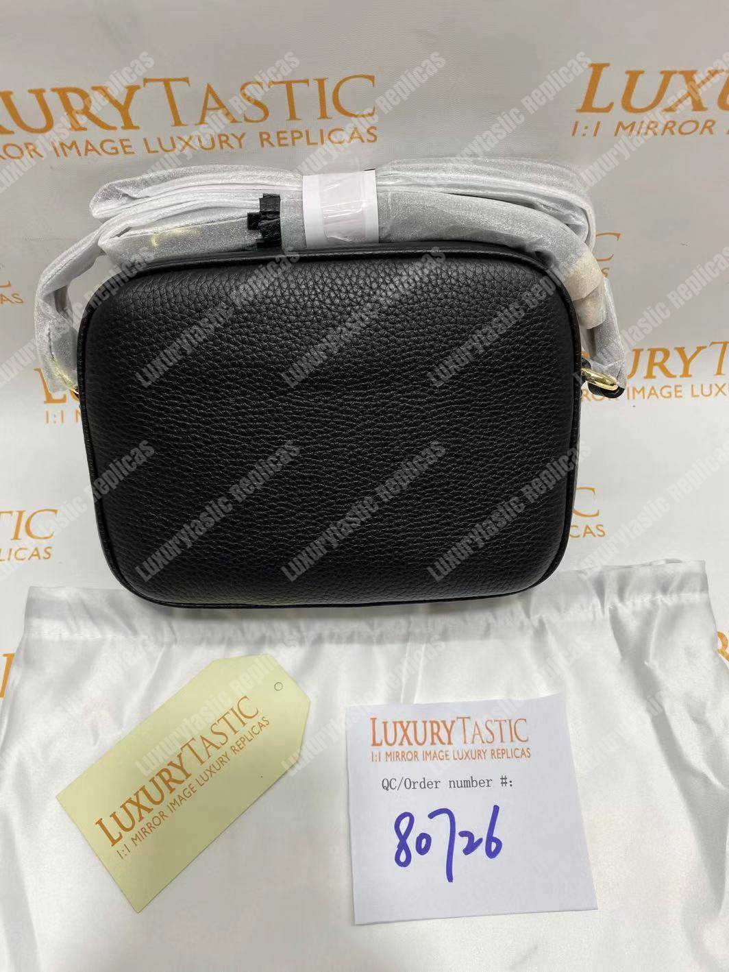 G*u*i soho small leather disco bag black