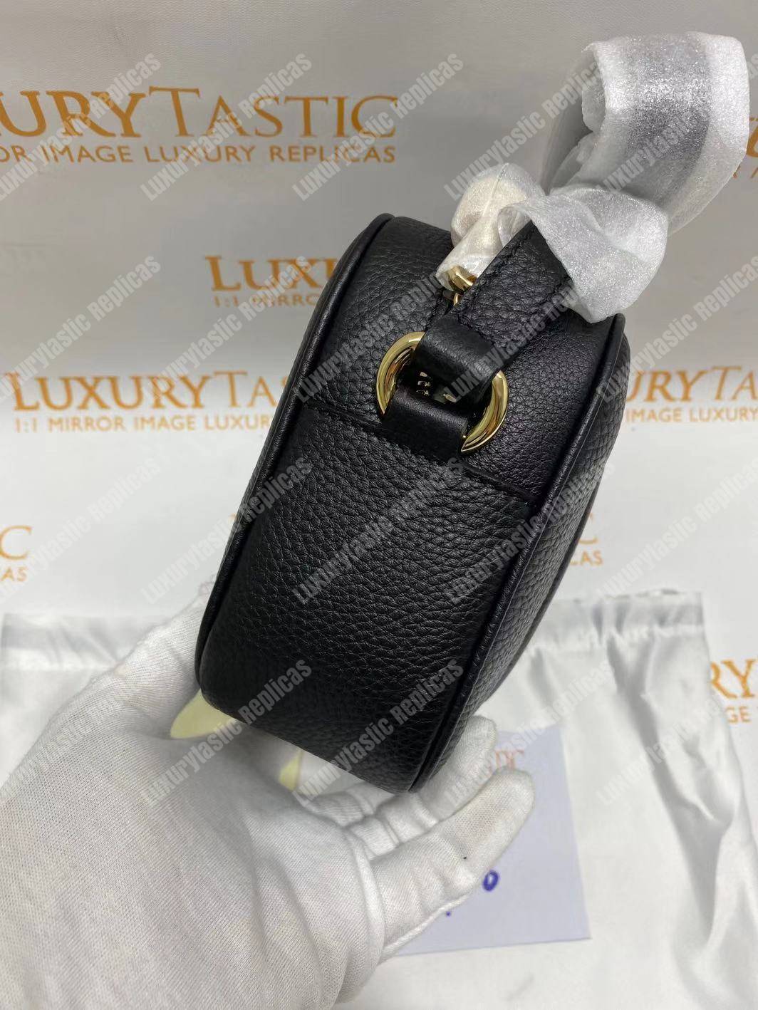 G*u*i soho small leather disco bag black