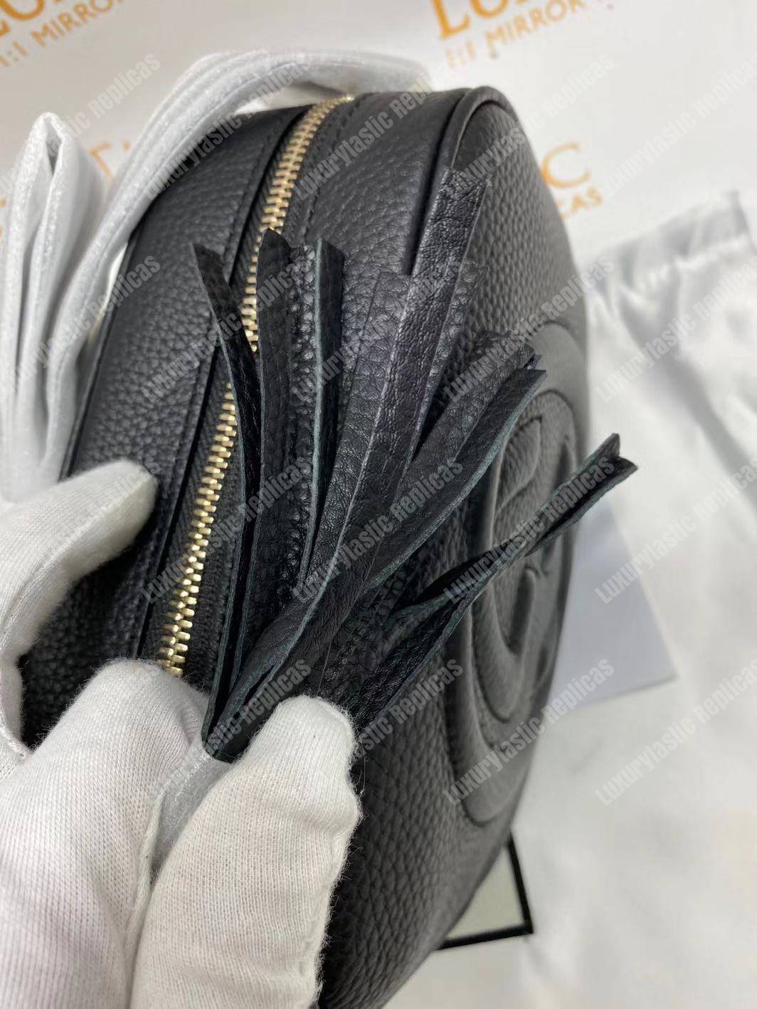 G*u*i soho small leather disco bag black