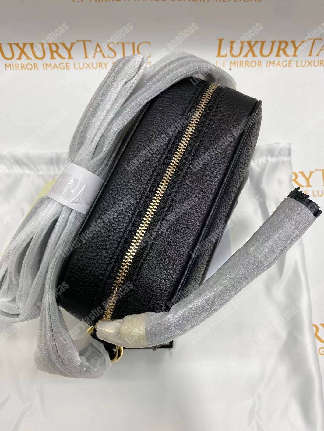 G*u*i soho small leather disco bag black