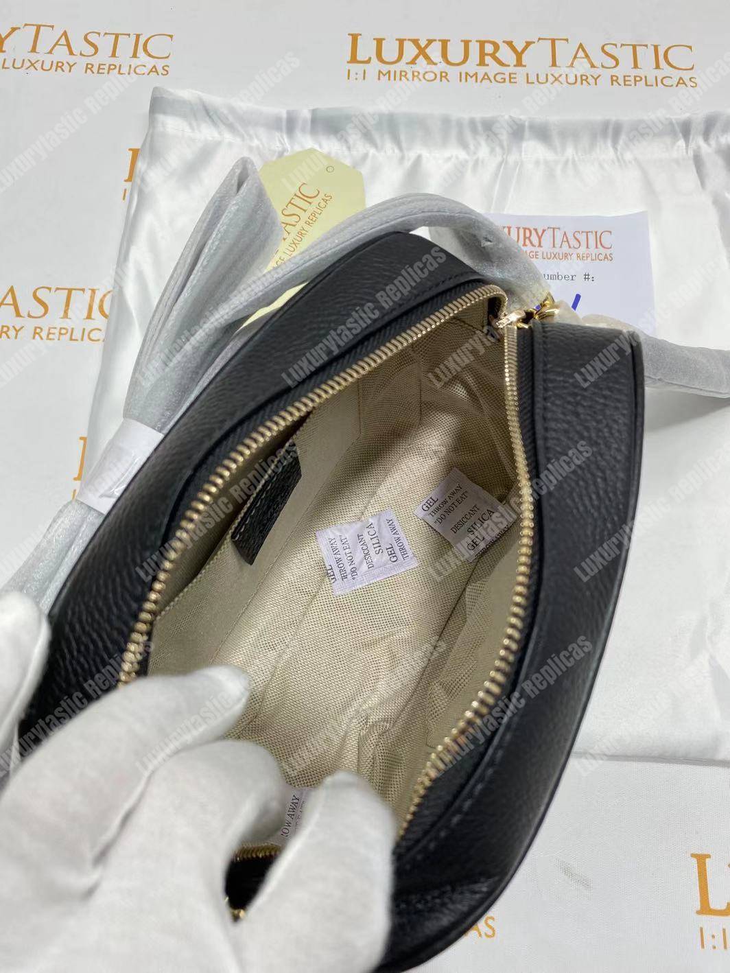 G*u*i soho small leather disco bag black