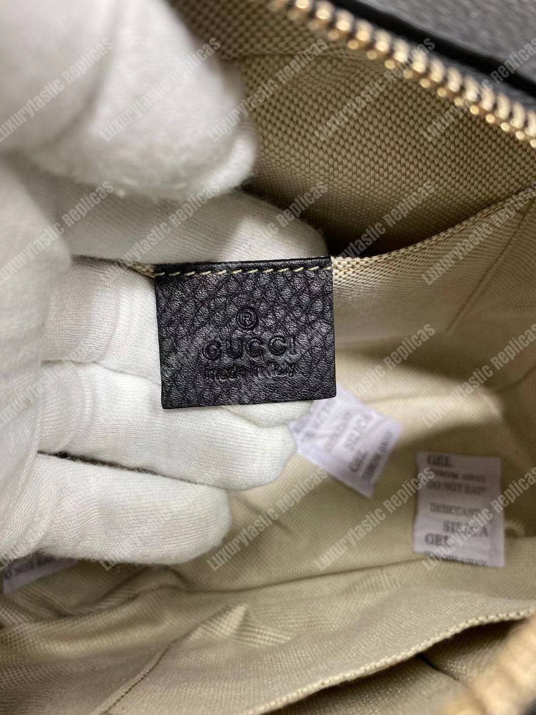 G*u*i soho small leather disco bag black