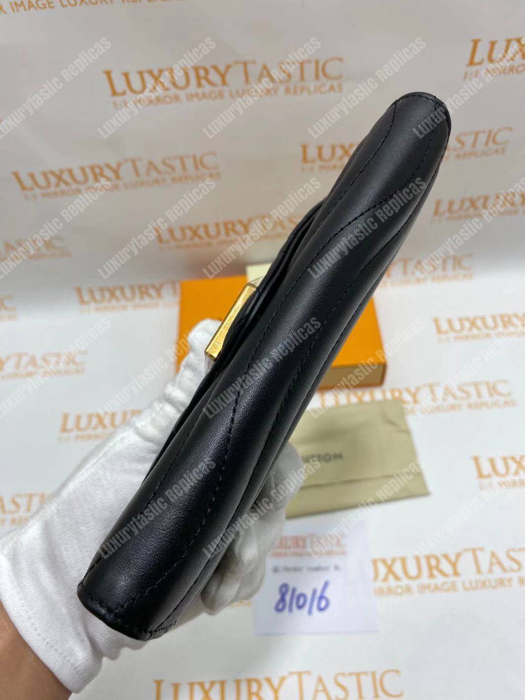 LV New Wave Long Wallet Black