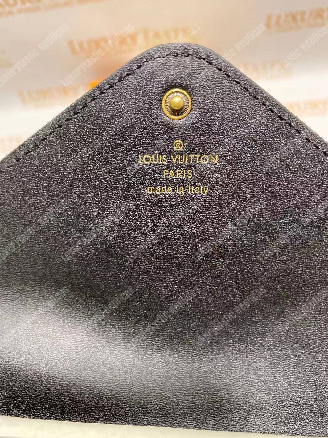 LV New Wave Long Wallet Black