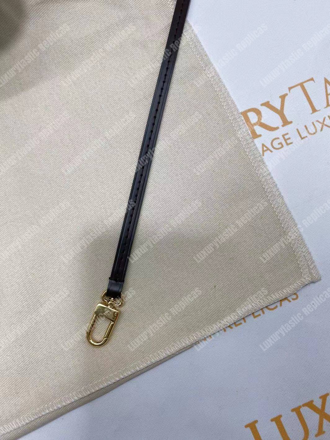 LV Neverfull MM Damier Ebene Cherise