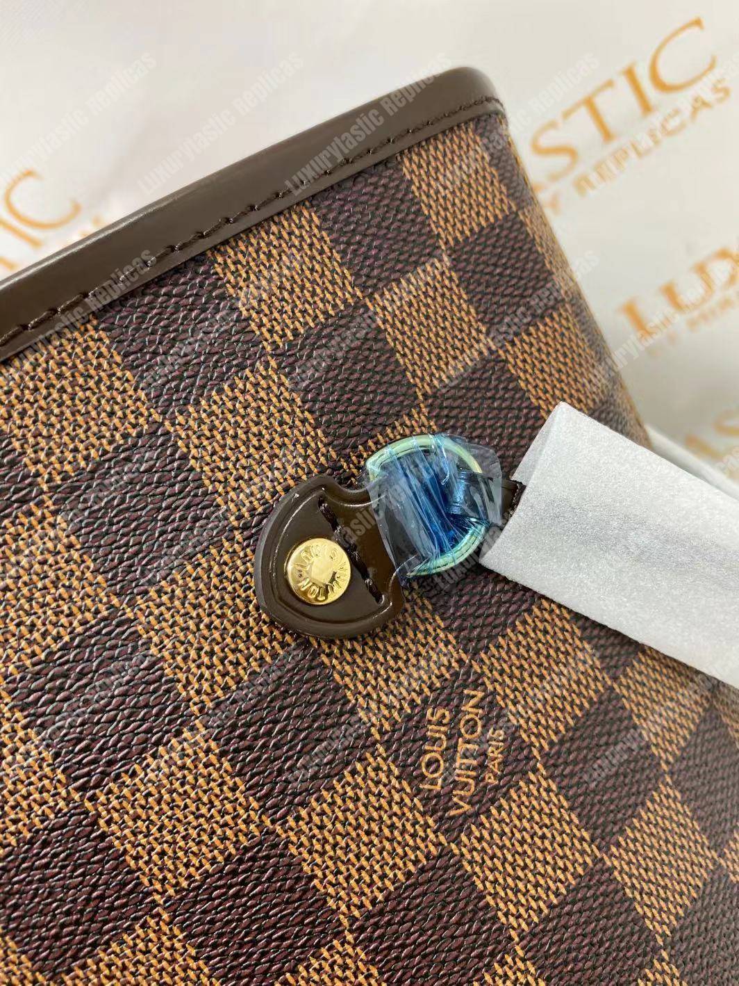 LV Neverfull MM Damier Ebene Cherise