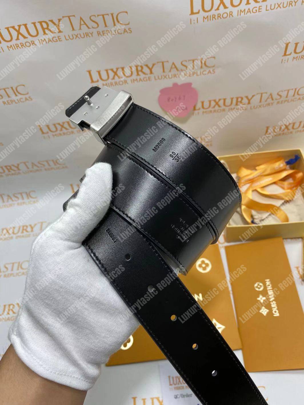 LV Initiales 40MM Belt Damier Graphite Canvas