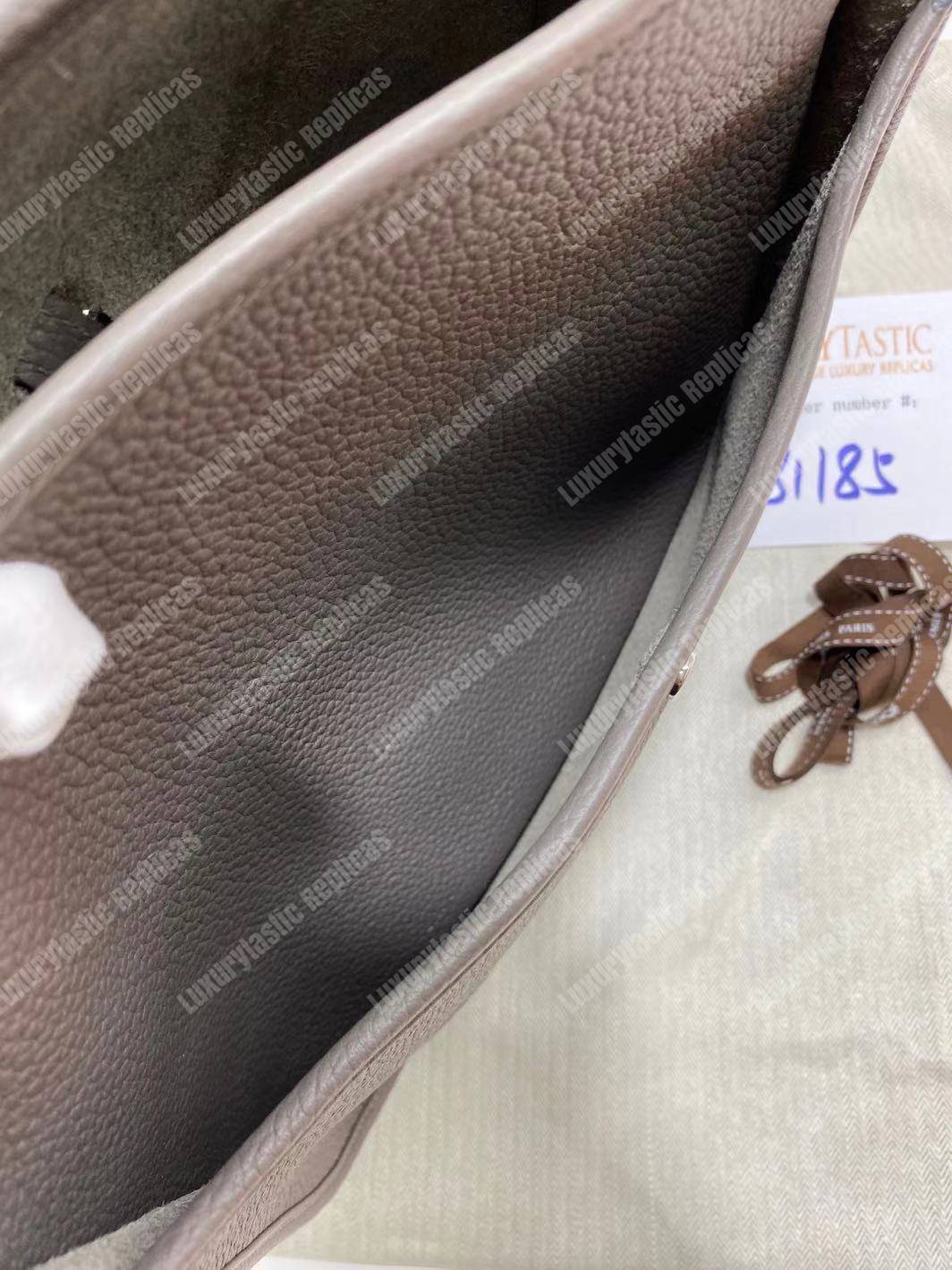 replica H**mes evelyne iii 29 clemence bag etain