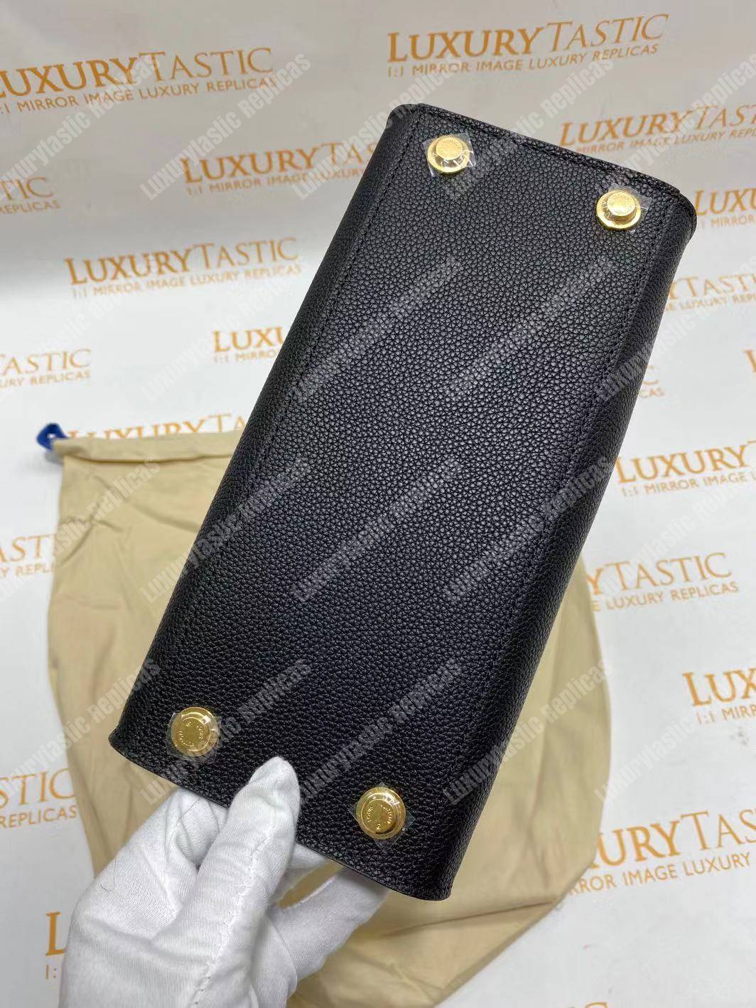 LV City Steamer PM Python Roccia Black
