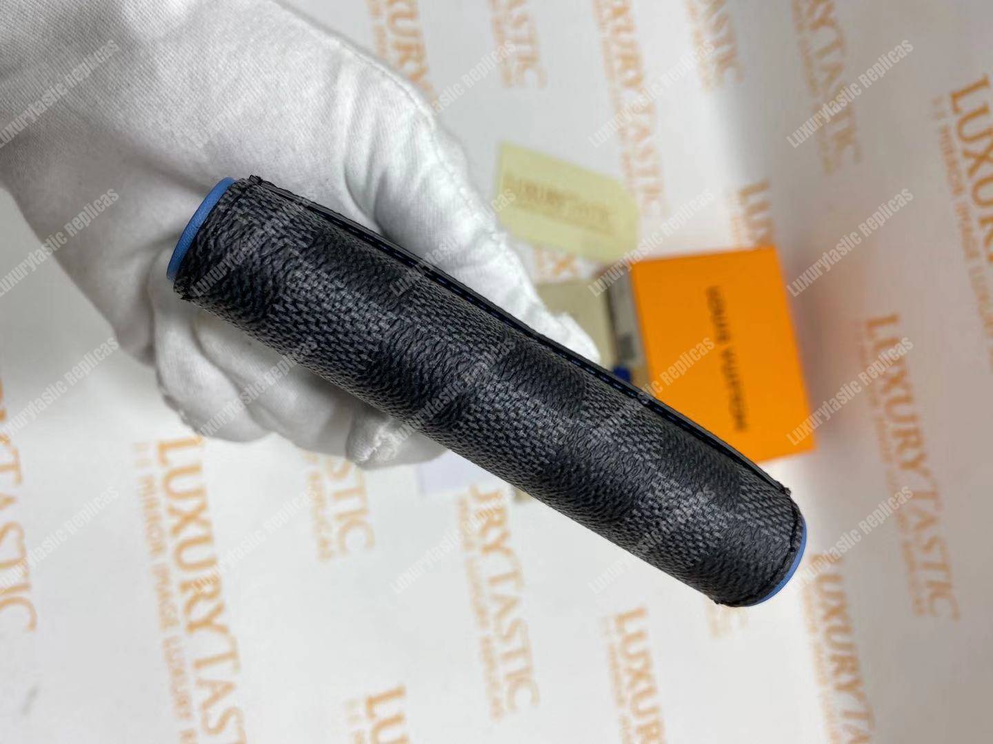 LV Pocket Organizer Damier Graphite Canvas Blue