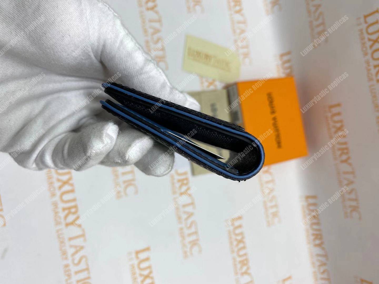 LV Pocket Organizer Damier Graphite Canvas Blue