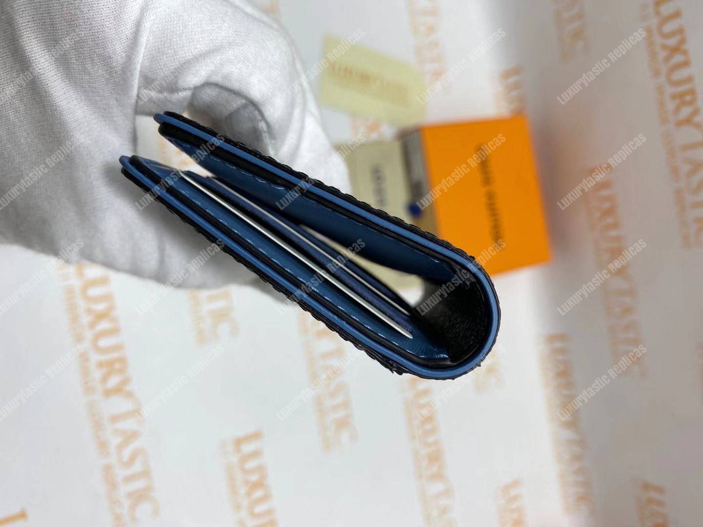 LV Pocket Organizer Damier Graphite Canvas Blue