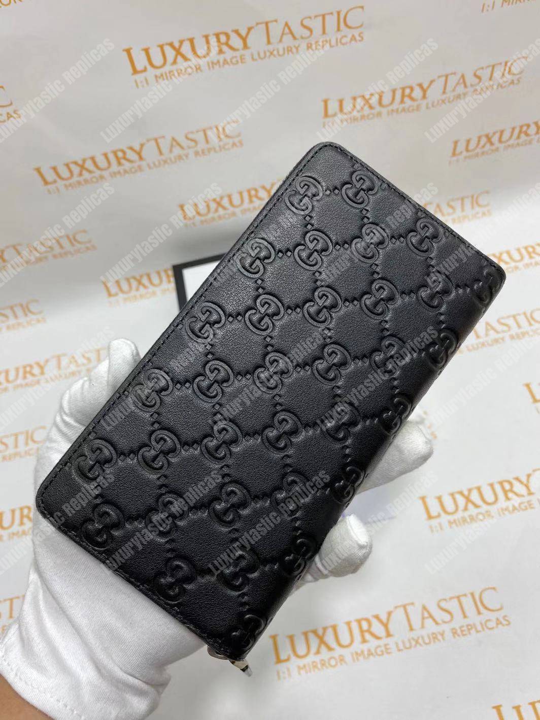 G*u*i gg G*u*issima signature zip around wallet black