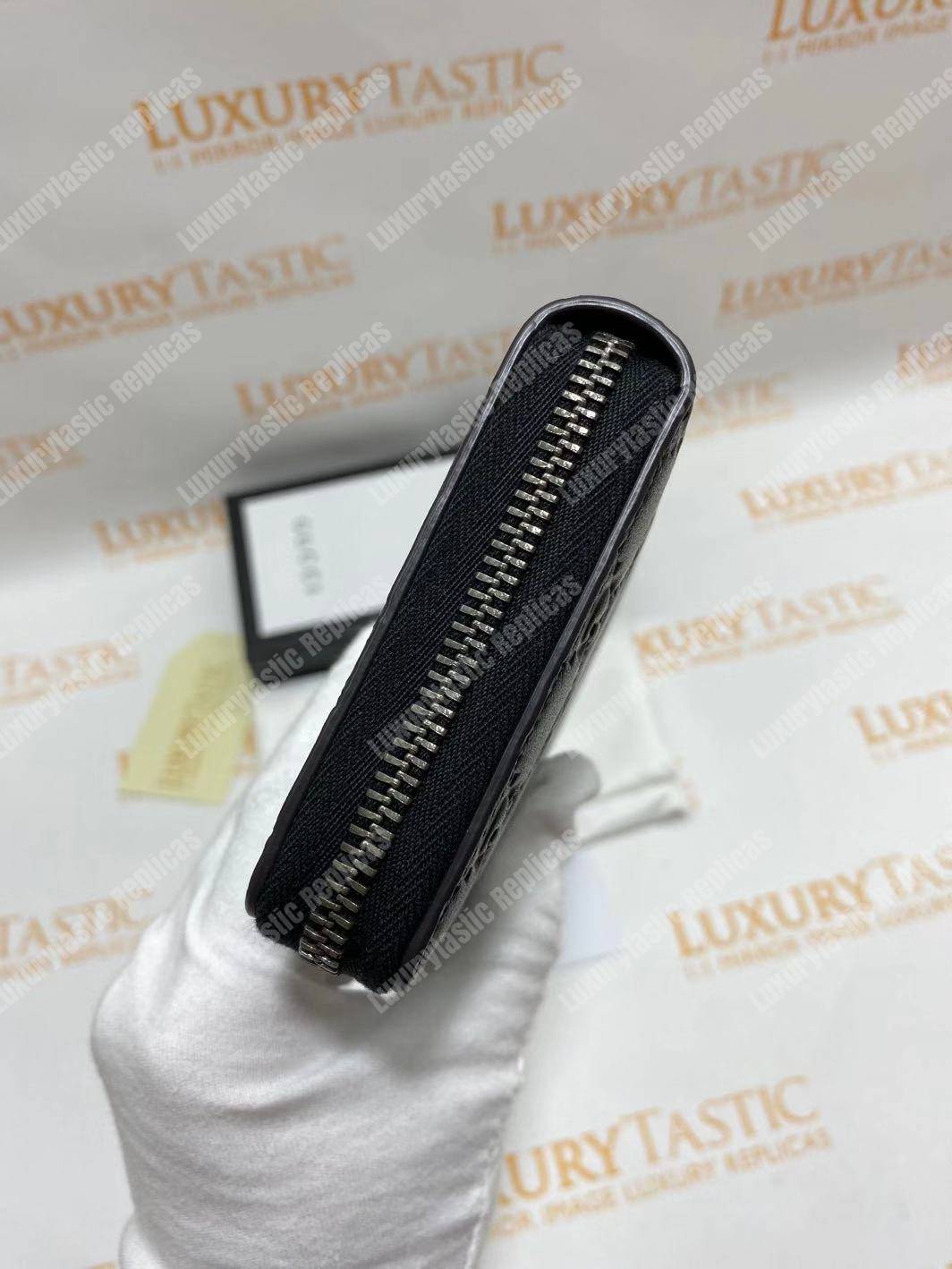 G*u*i gg G*u*issima signature zip around wallet black