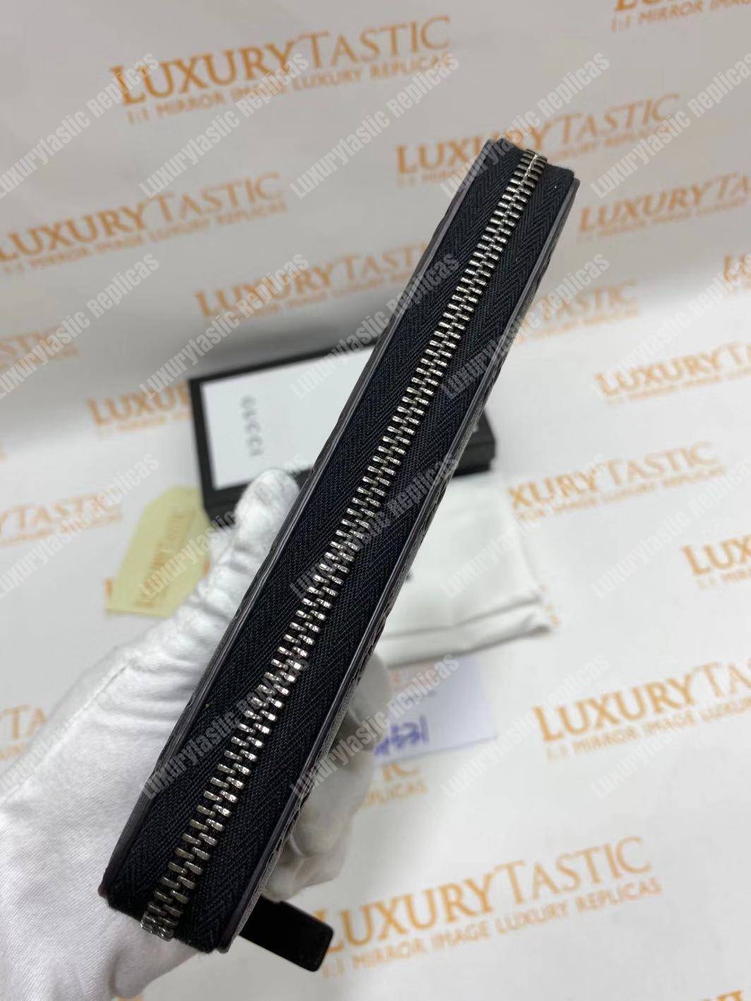 G*u*i gg G*u*issima signature zip around wallet black