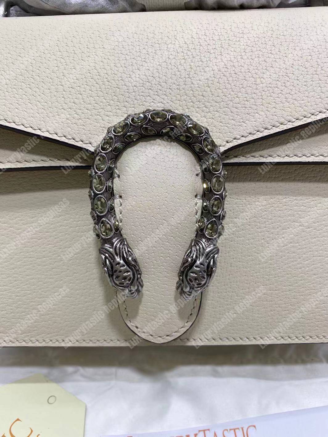 G*u*i dionysus leather mini bag white