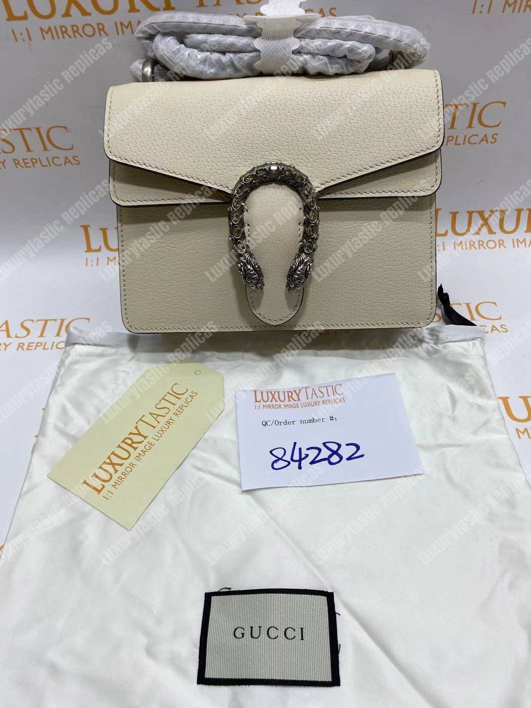 G*u*i dionysus leather mini bag white