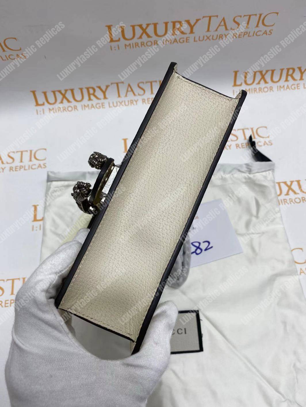 G*u*i dionysus leather mini bag white