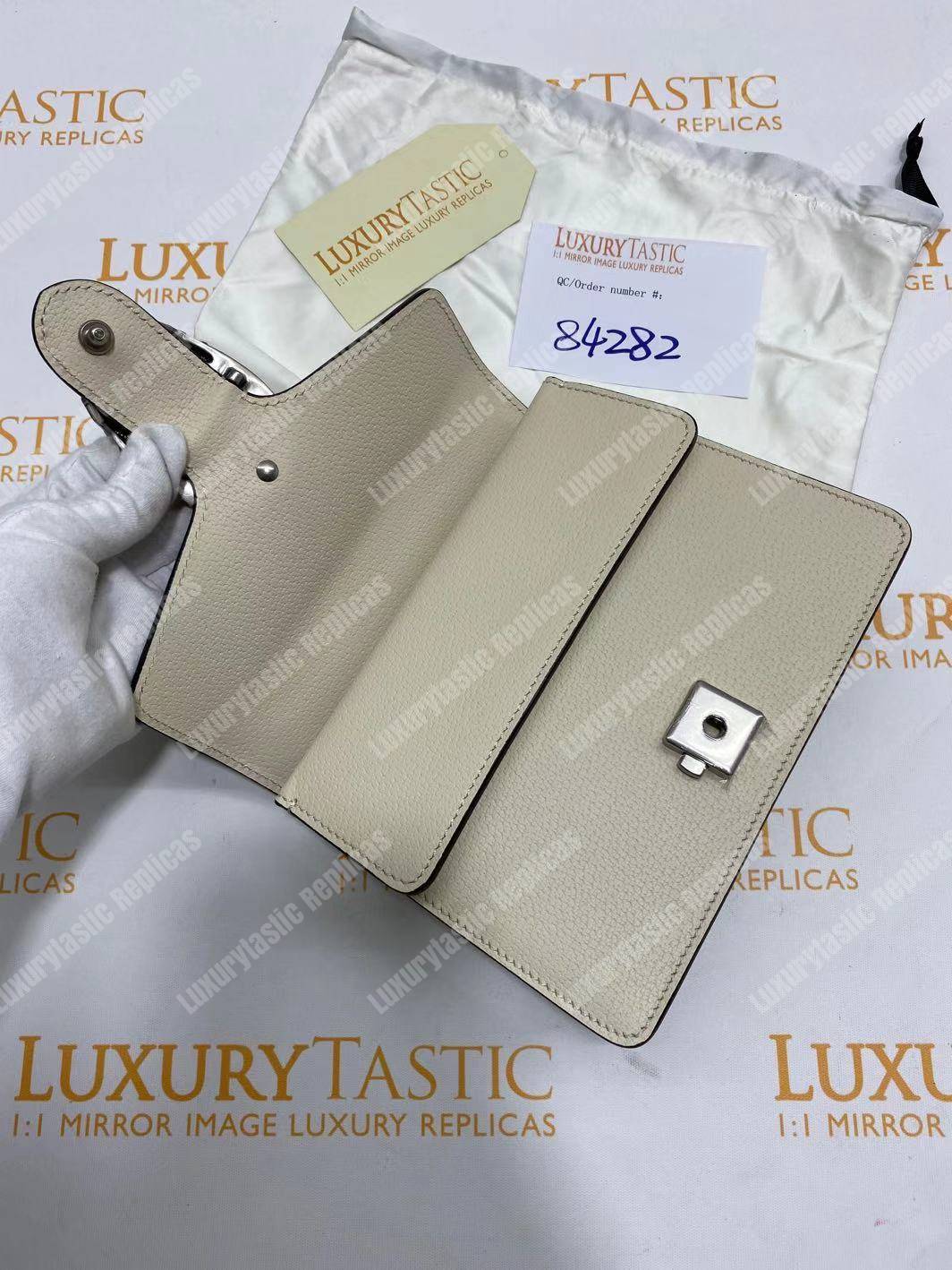 G*u*i dionysus leather mini bag white