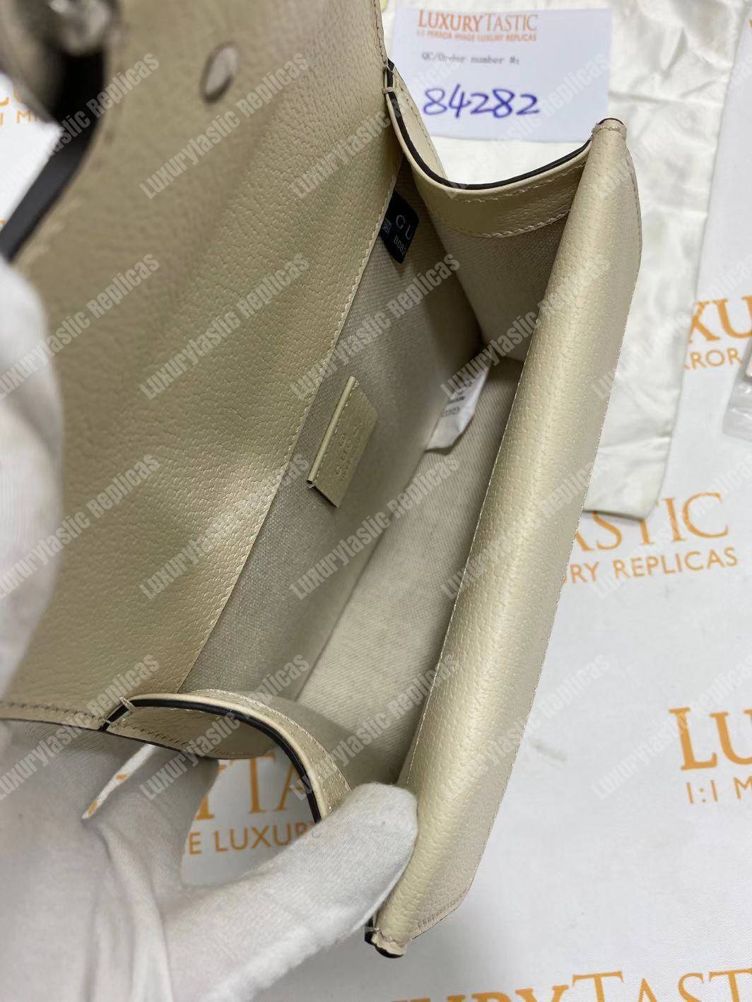 G*u*i dionysus leather mini bag white