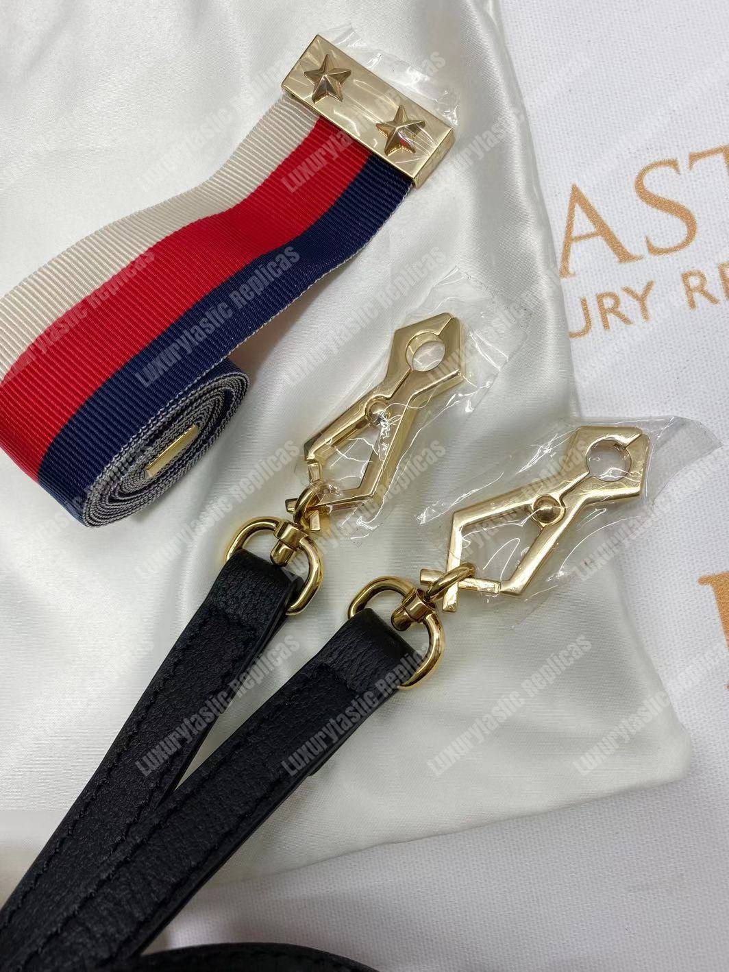 G*u*i sylvie bee star small shoulder bag black