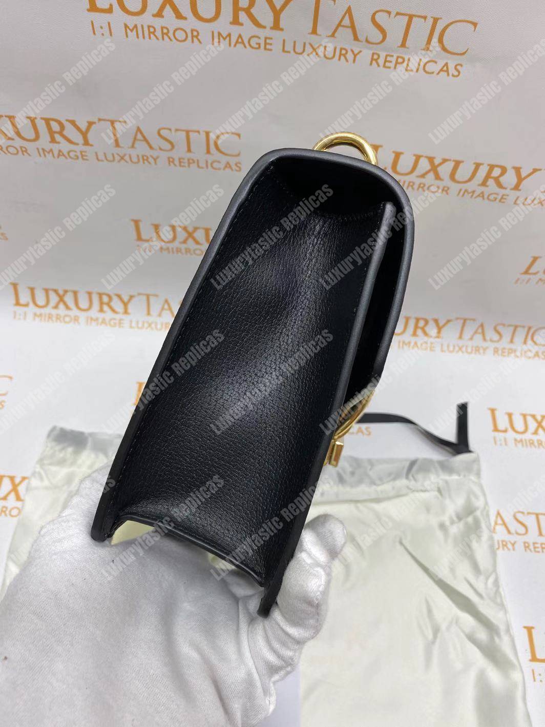 G*u*i sylvie bee star small shoulder bag black