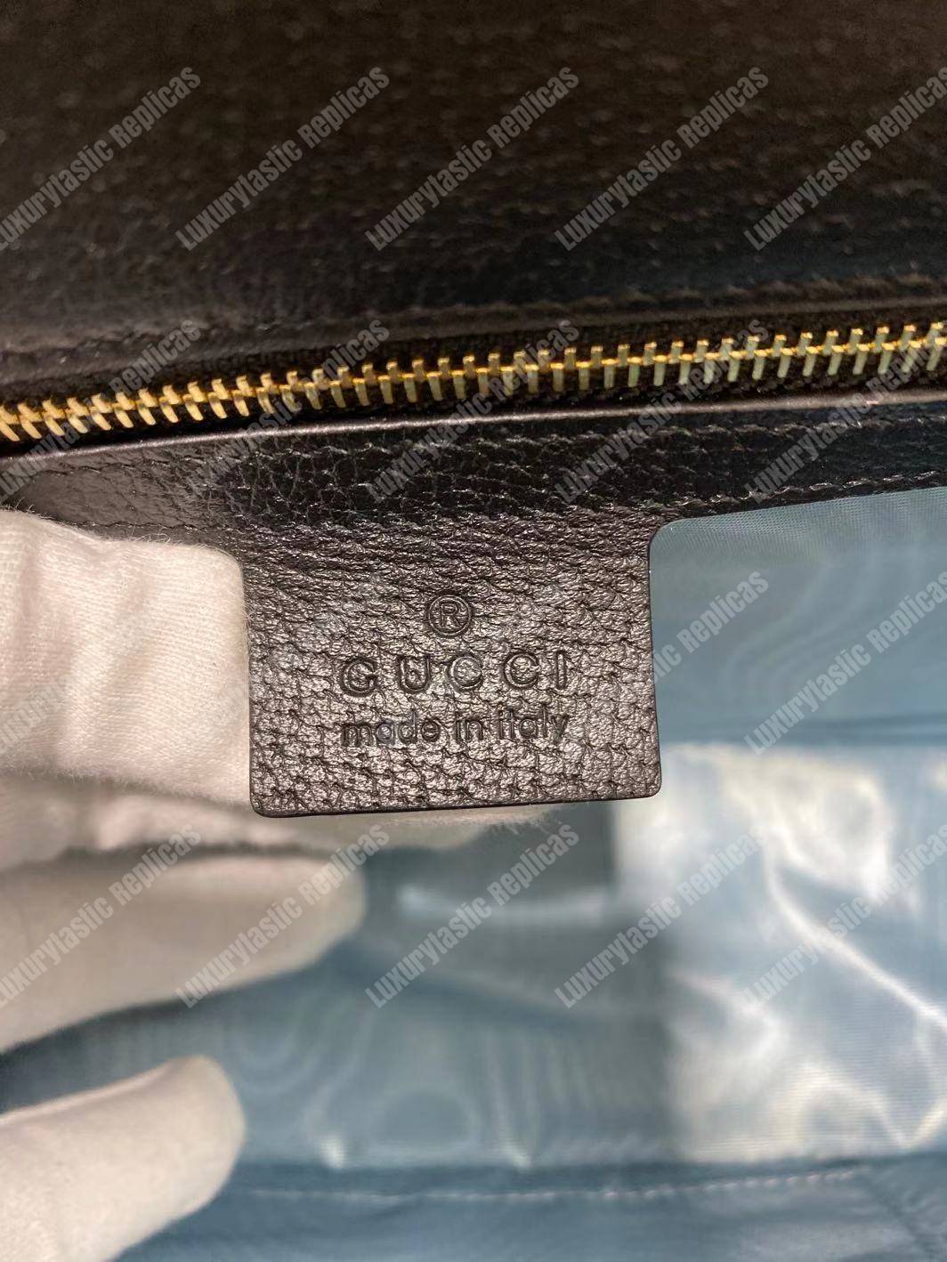 G*u*i sylvie bee star small shoulder bag black