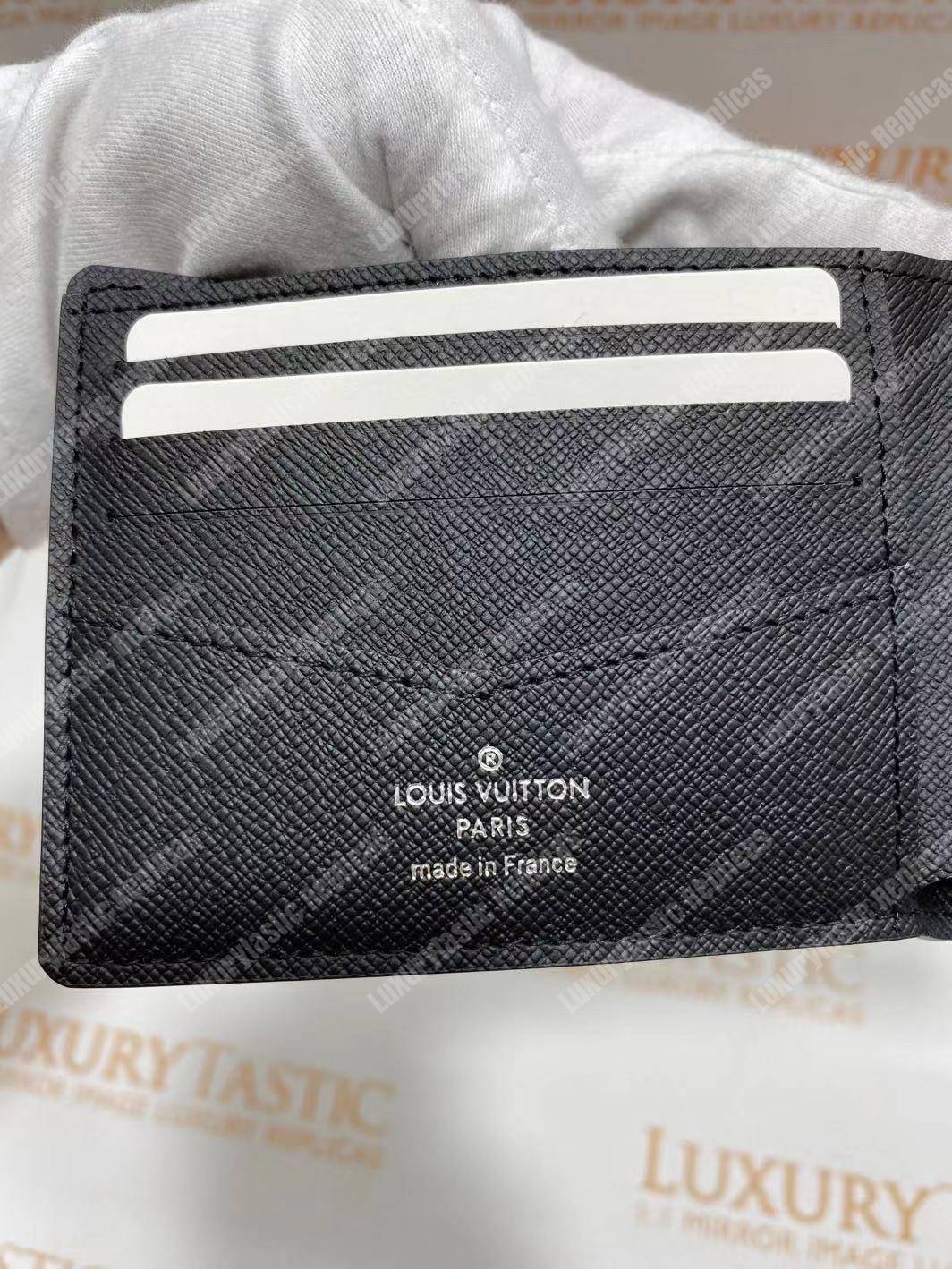 LV Slender ID Wallet Monogram Eclipse Canvas