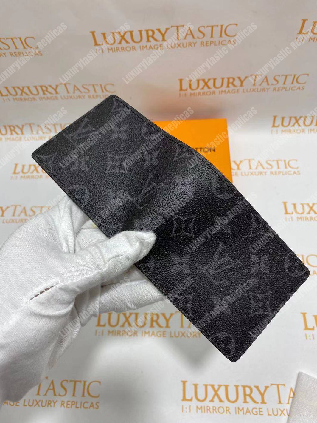 LV Slender ID Wallet Monogram Eclipse Canvas