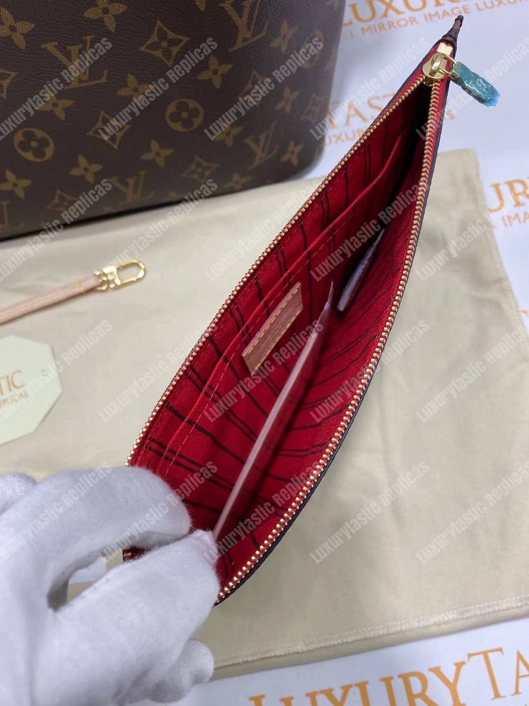 LV Neverfull GM Monogram Cherise