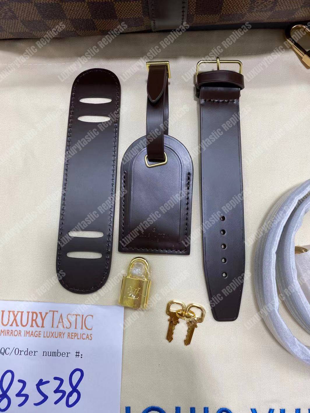 LV Keepall Bandouliere 45 Monogram Damier Ebene