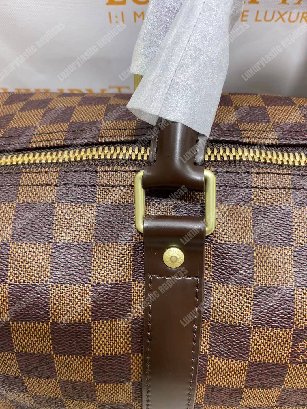 LV Keepall Bandouliere 45 Monogram Damier Ebene