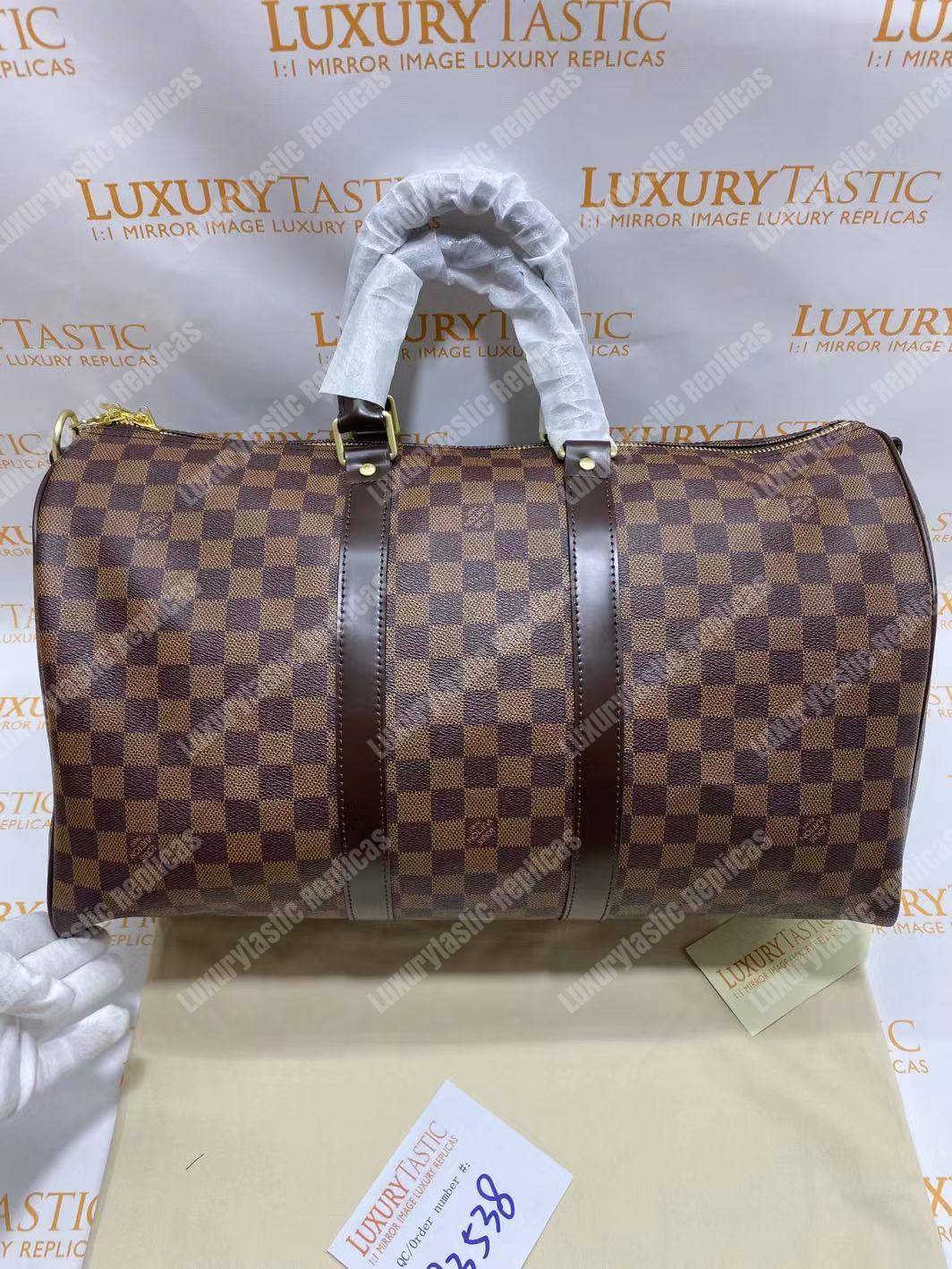 LV Keepall Bandouliere 45 Monogram Damier Ebene