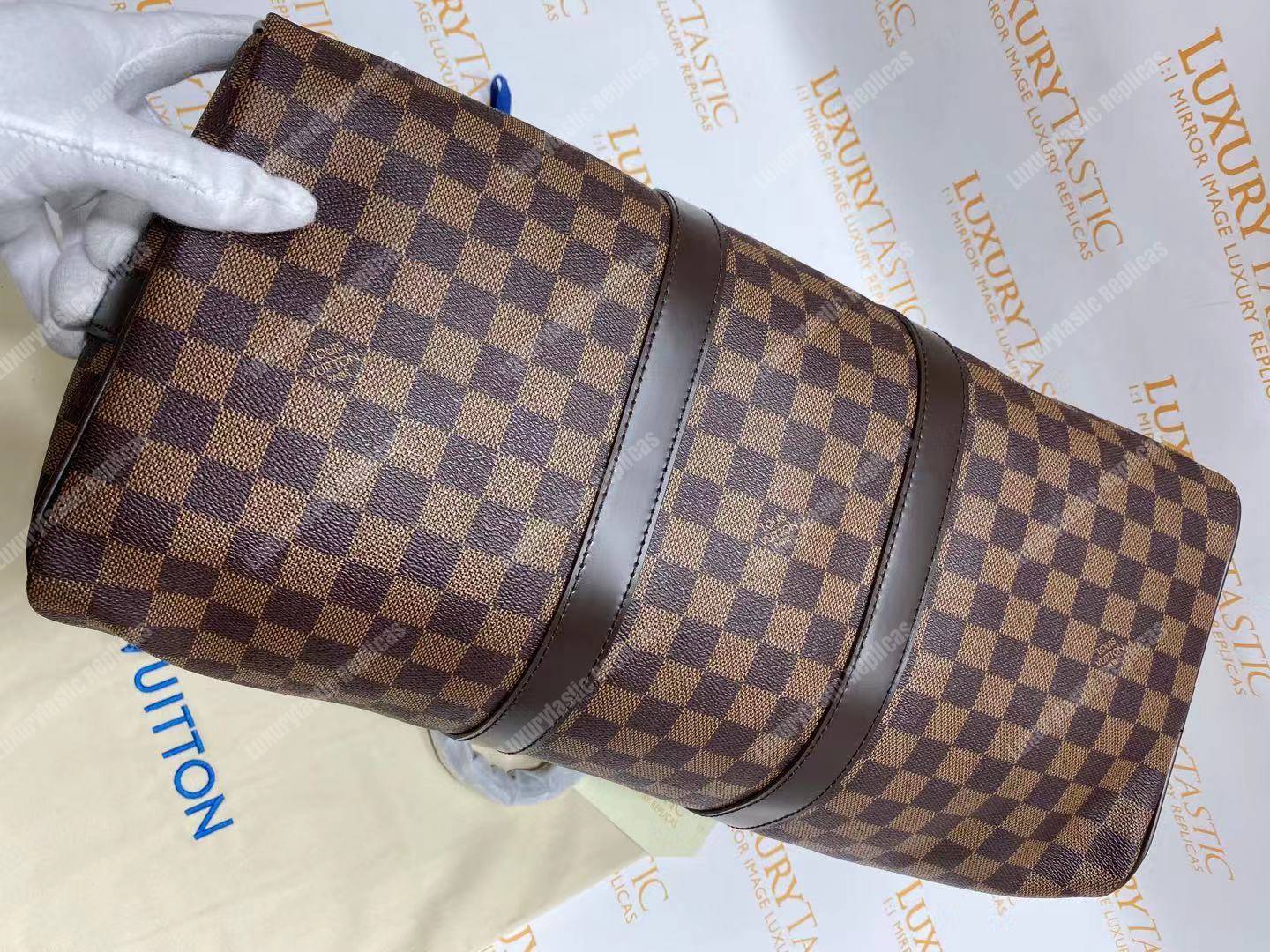LV Keepall Bandouliere 45 Monogram Damier Ebene