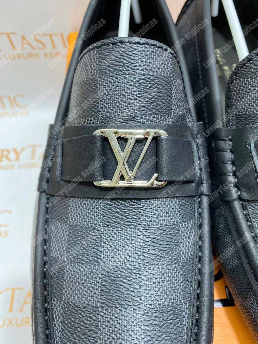 LV Hockenheim Mocassin Damier Graphite
