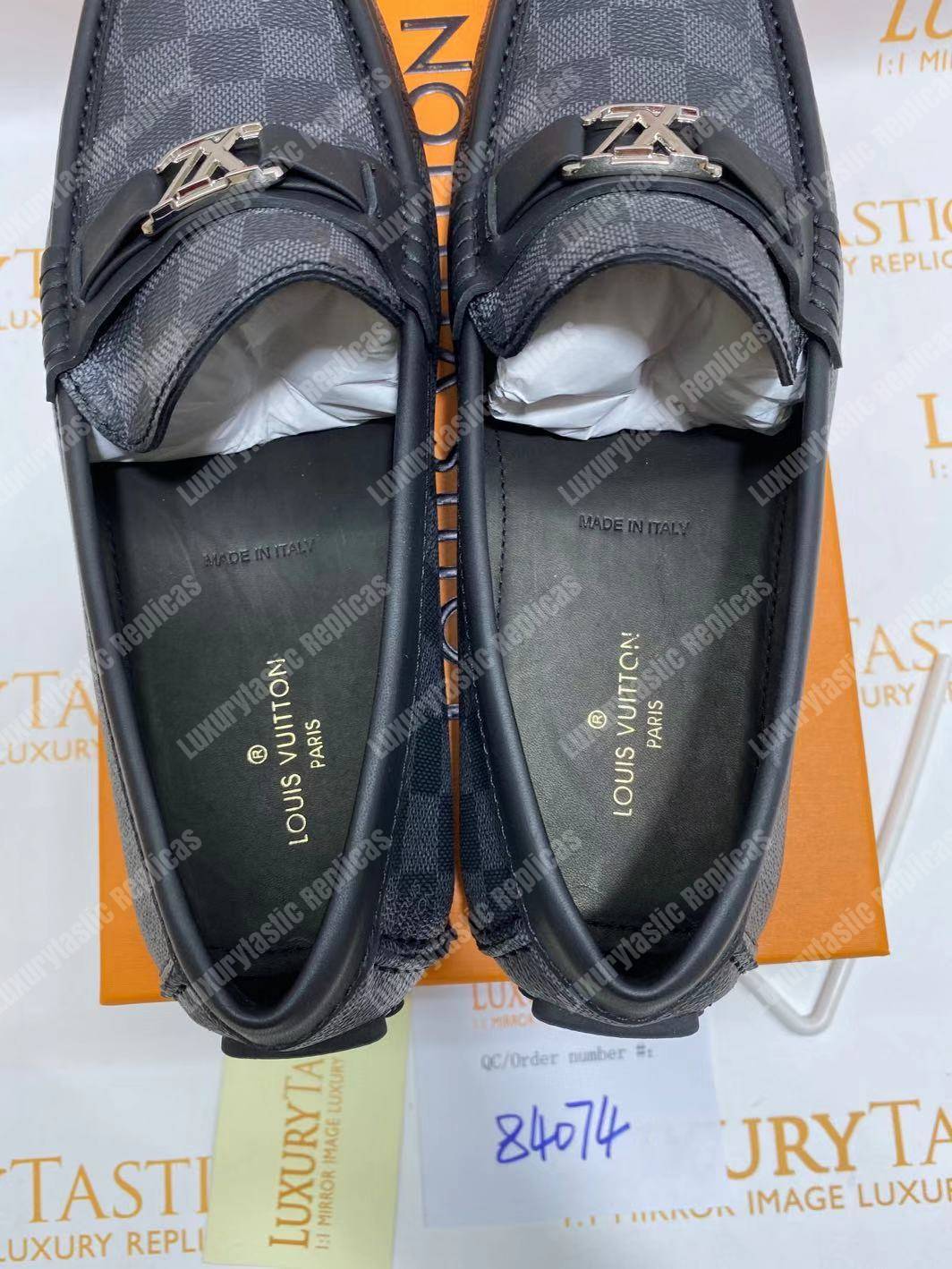 LV Hockenheim Mocassin Damier Graphite