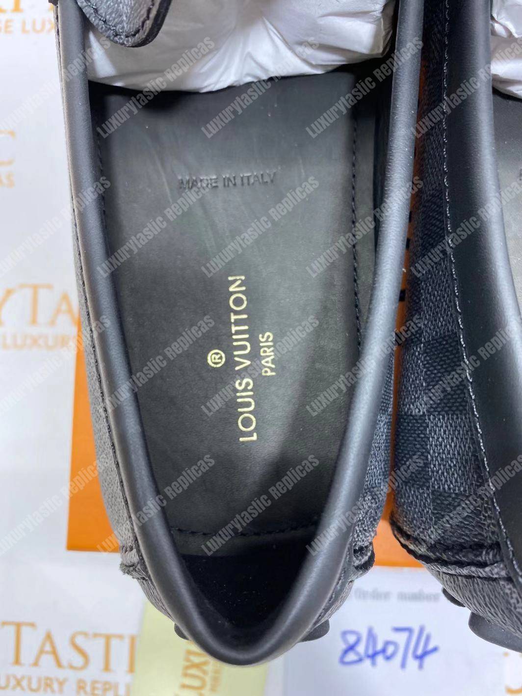 LV Hockenheim Mocassin Damier Graphite